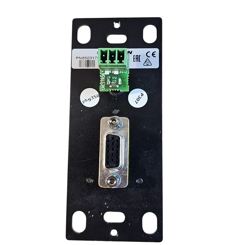 Crestron MP-WP130-B Media Wall Plate VGA Mini-TRS Stereo Audio Black 6503178